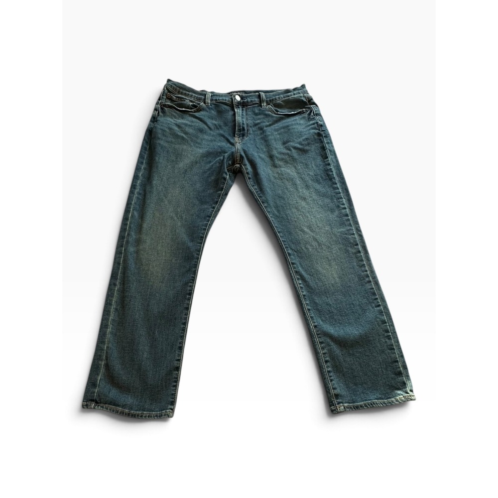 Lucky Brand 410 Athletic Slim Mens T34x30 A36x27 Blue Stretch Jeans 7M12409